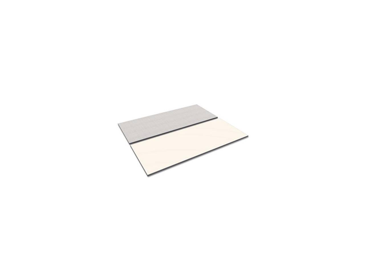 Alt View 7. Alera - Reversible Laminate Table Top, Rectangular, 71 1/2w X 29 1/2d, White/gray.