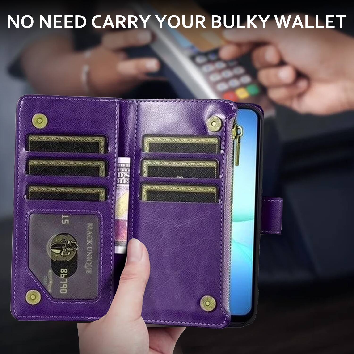NO NEED CARRY YOUR BULKY WALLET

15 06L98 BI BLACK UNIQUE