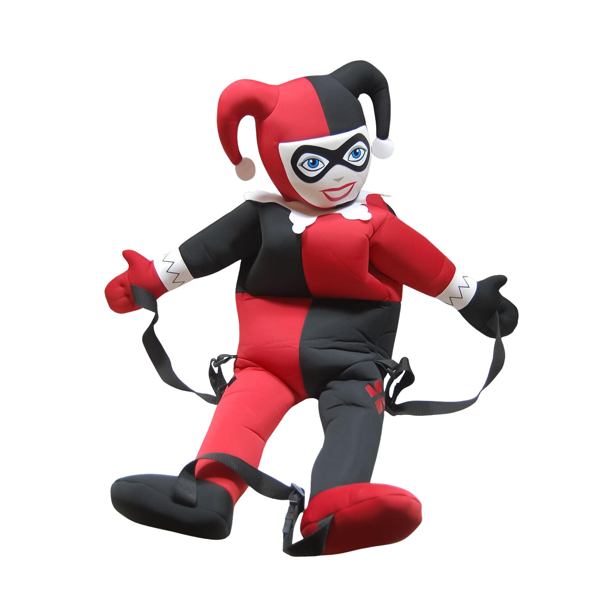 Alt View 1. DC Comics - Comic Images Harley Quinn Back Buddy Backpack - Red/Black.