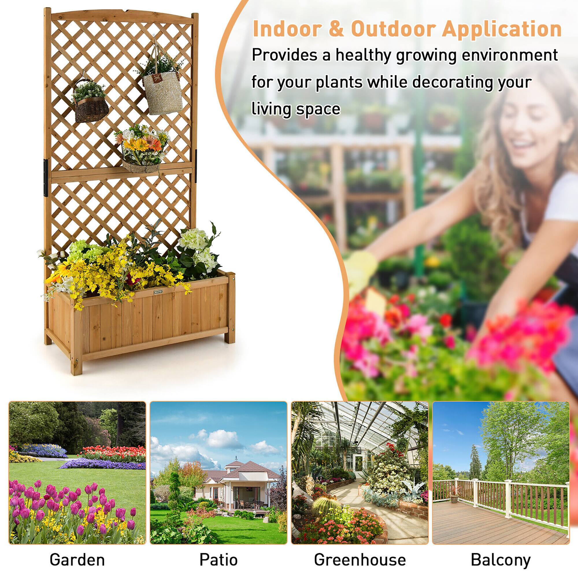 Indoor & Outdoor Application  
Provides a healthy growing environment for your plants while decorating your living space  

Garden  
Patio  
Greenhouse  
Balcony