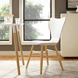 Cascade Wood Dining Chair by Modway - White