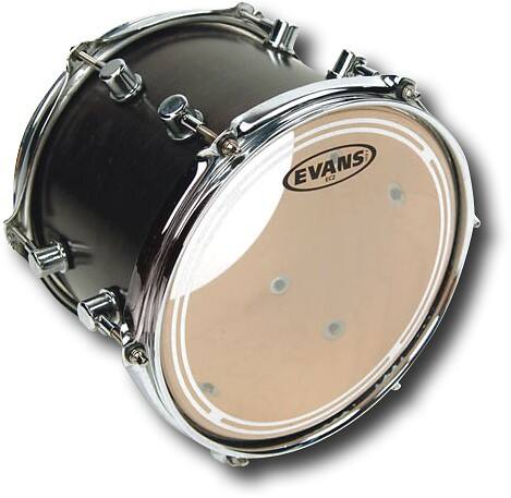 Angle Standard. Evans - EC2 16" Drum Head - Clear.