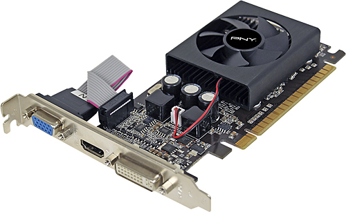 PNY GeForce GT 610 2GB DDR3 PCI Express 2.0 Graphics Card Black  VCGGT6102XPB - Best Buy