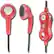 Angle Standard. S1 Audio - SuperBudz Earbud Headphones - Red/Charcoal.