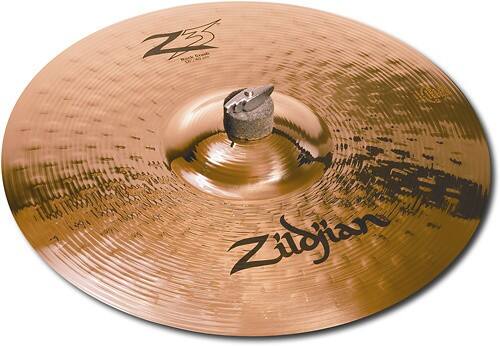 Angle Standard. Zildjian - Z3 16" Rock Crash Cymbal - Bronze.