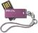 Alt View Standard 3. PNY - Micro Swivel Attaché 4GB USB Flash Drive - Plum.