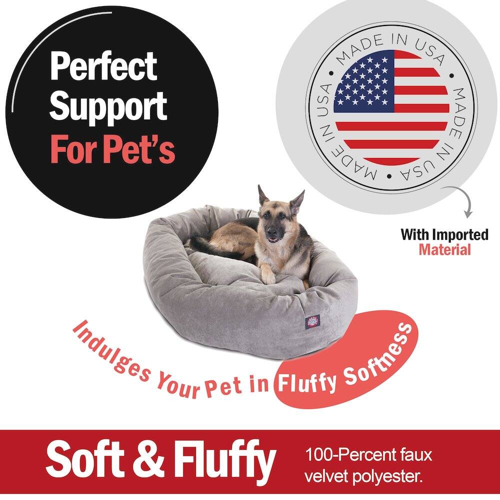 Perfect Support For Pet's

MADE IN USA

With Imported Material

Indulges Your Pet in Fluffy Softness

Soft & Fluffy

100-Percent faux velvet polyester.