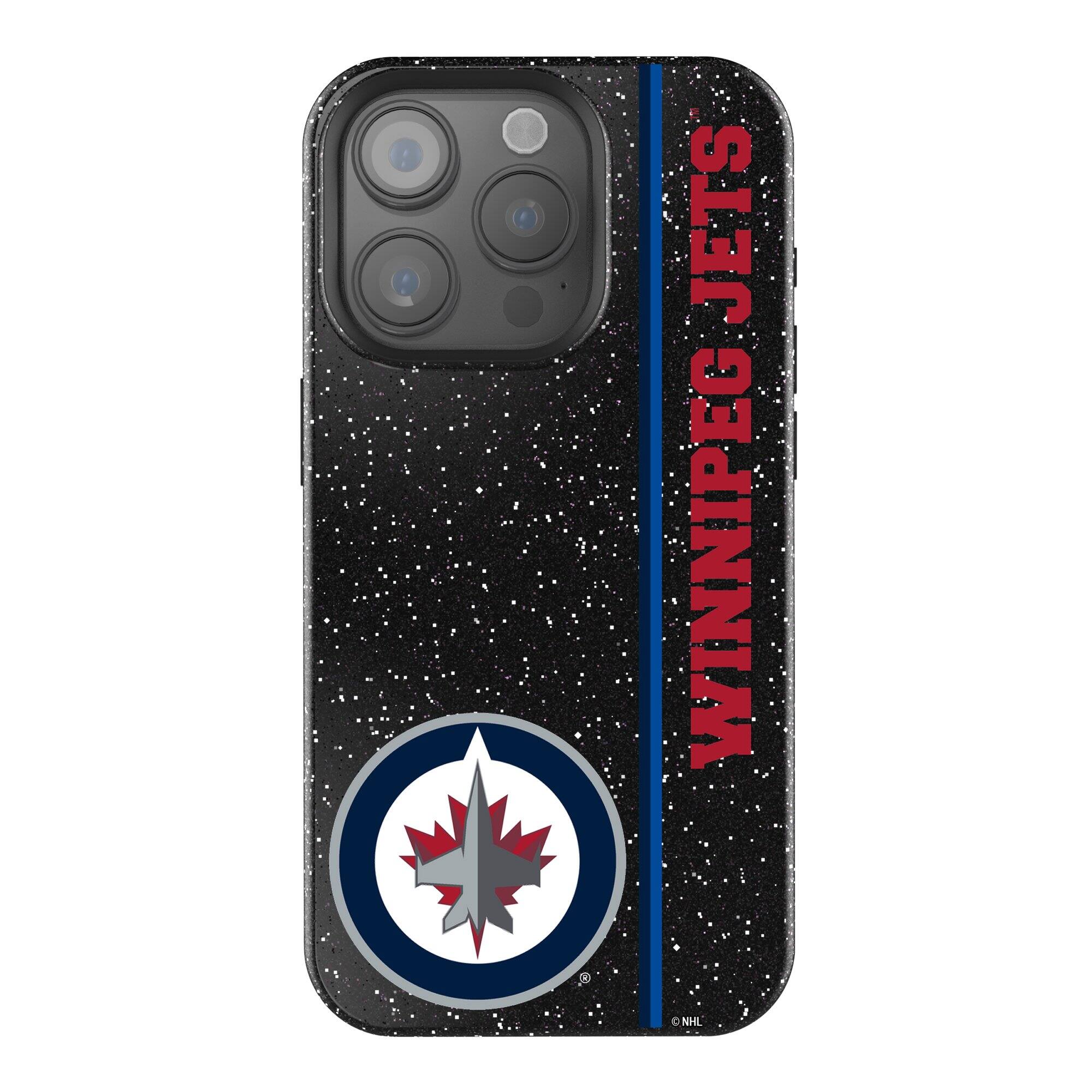 Keyscaper - NHL - Winnipeg Jets Sidebar Bling iPhone Case - 14 Pro - Black price history on PriceWatchPro