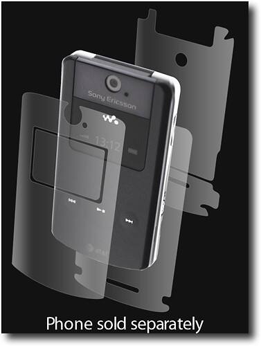 Angle Standard. ZAGG - Full-Body InvisibleSHIELD for Sony Ericsson W518A Mobile Phones - Clear.