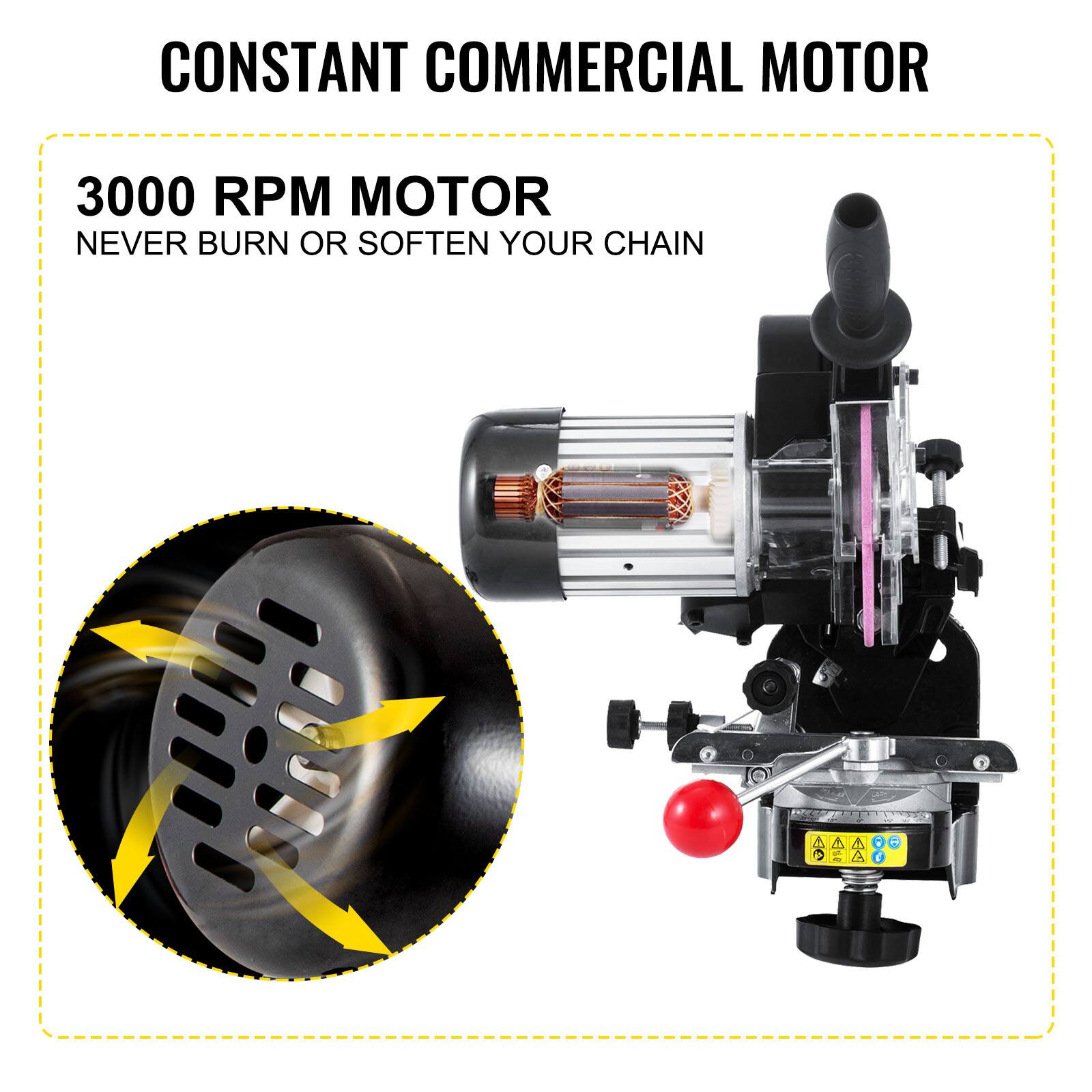 CONSTANT COMMERCIAL MOTOR

3000 RPM MOTOR
NEVER BURN OR SOFTEN YOUR CHAIN