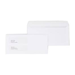 Staples - Gummed Business Envelopes, 4 3/16" x 9", 1000/Box - White