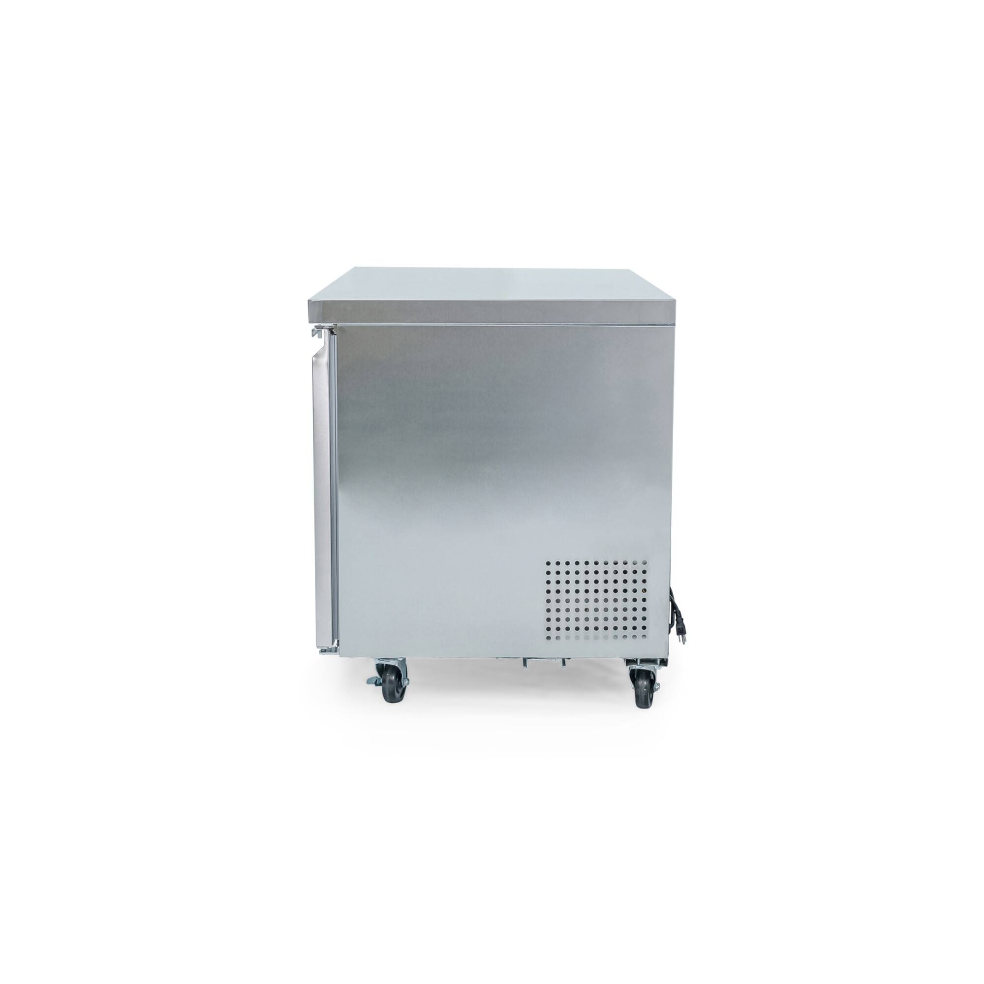 Alt View 3. Magic Chef - Commercial 12 cu. ft. 2 Door Under Counter Refrigerator in Stainless Steel - Stainless Steel.