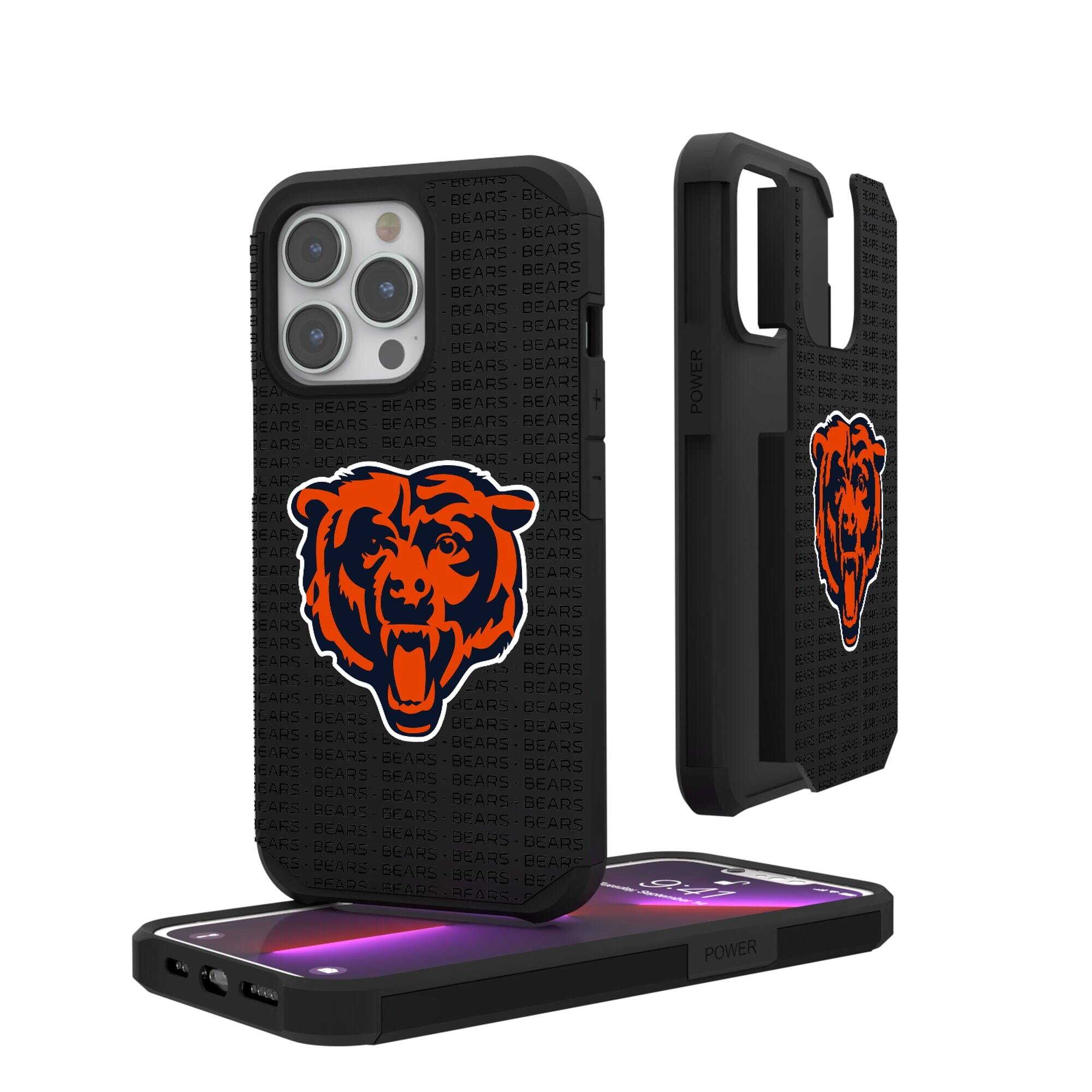 Keyscaper - NFL - Chicago Bears iPhone Rugged Case with Text Design - 16 Plus - Multicolor price history on PriceWatchPro