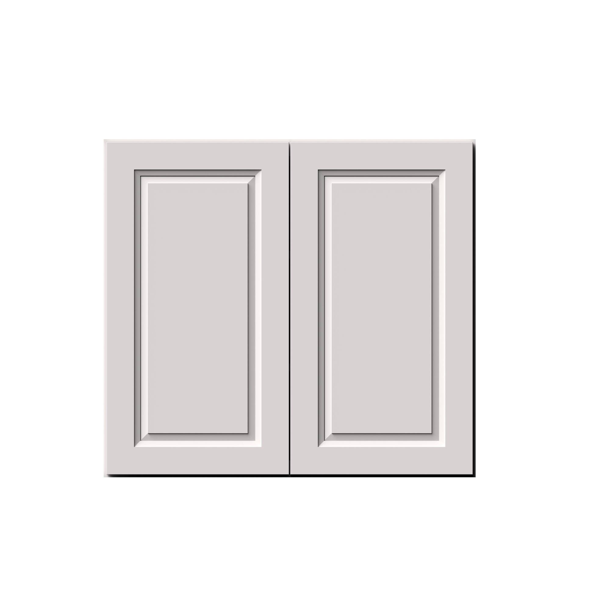 Alt View 1. Boyel Living - 33-in W x 30-in H x 12-in D Shaker RTA Kitchen Wall Cabinet with Soft-Close Doors - Glacier White.