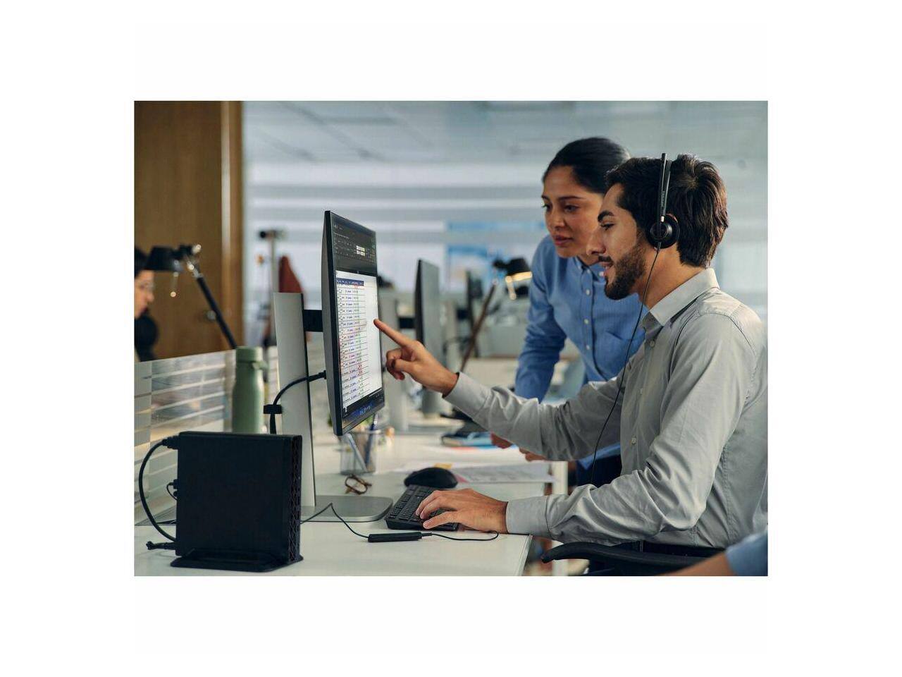 Alt View 5. HP - HP ProDesk 4 G1i Mini PC - Intel Core Ultra 5 235T, 16 GB, 512 GB, Windows 11 Pro (D32LZUT#ABA) - Black.