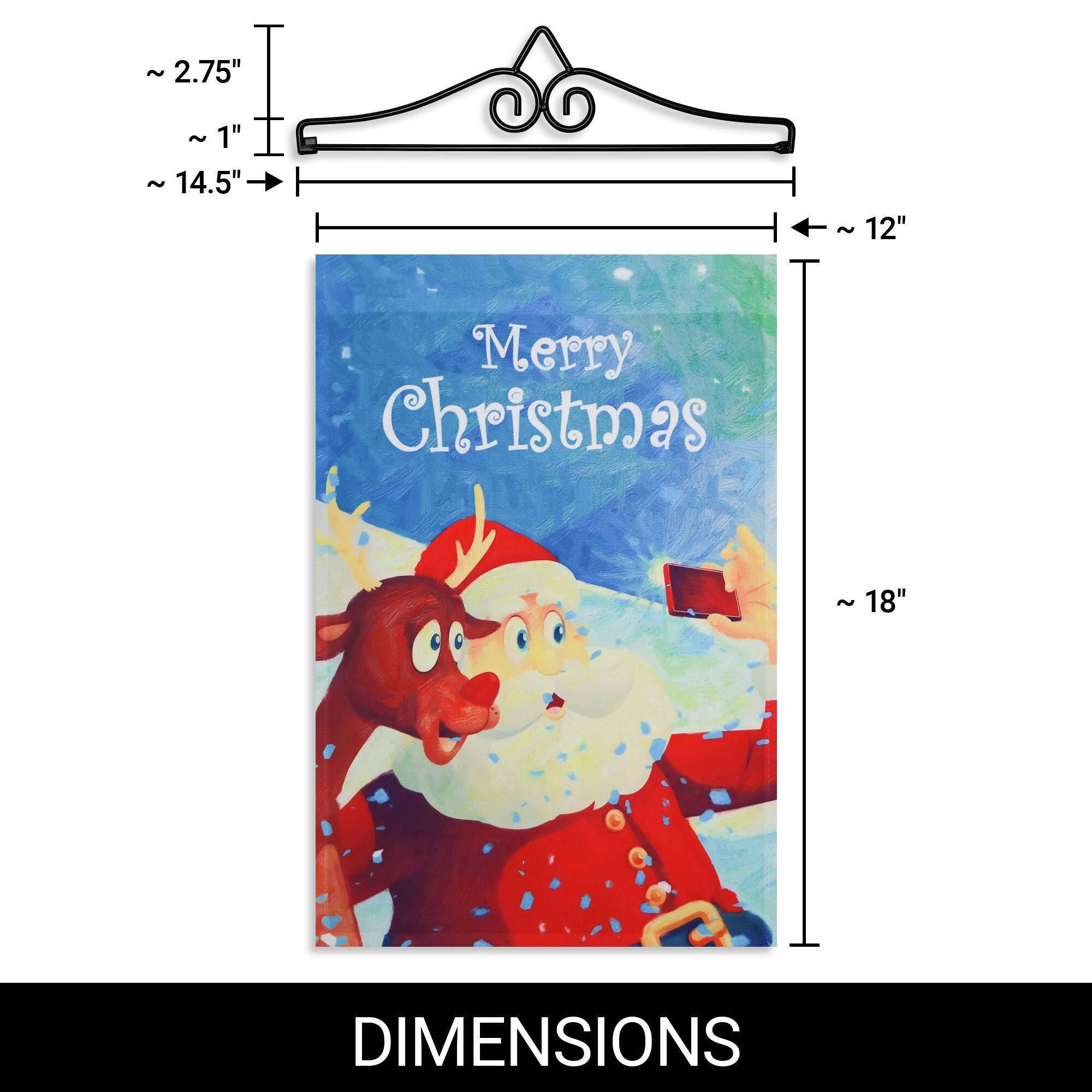 - ~ 2.75" ~
- ~ 1" ~
- 14.5" 12" Merry Christmas ~ 18" DIMENSIONS