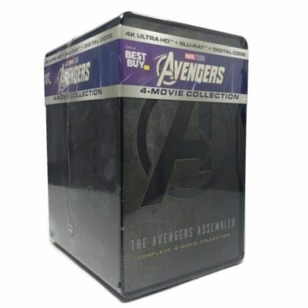 Avengers Complete 4 Movie Collection Limited Steelbook Box Set