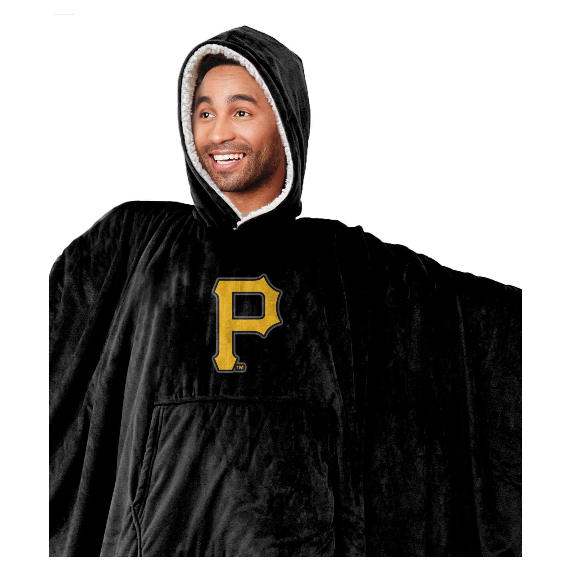 Alt View 1. Pegasus - Pittsburgh Pirates 60" x 80" Team Color Logo Patch Bloncho - Multicolor.