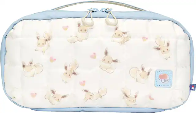 Front. Hori - Puff Pouch (Eevee Cottage Core) - White.