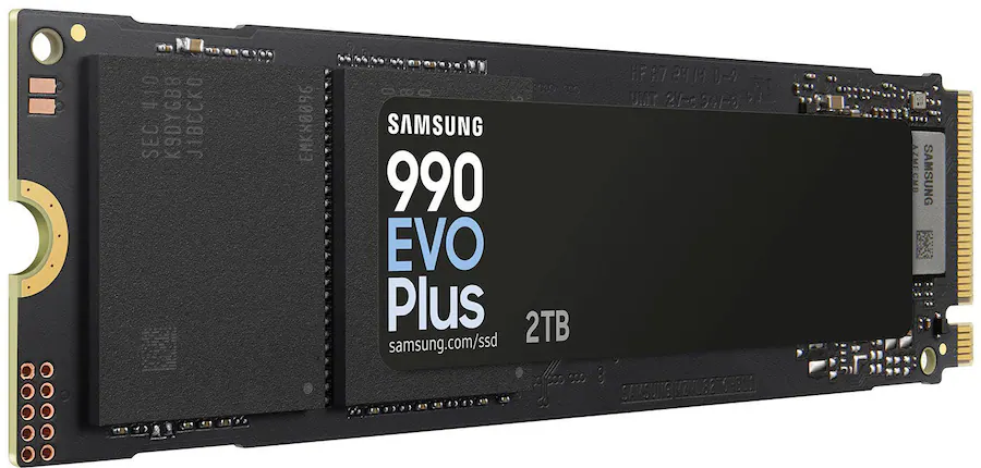 Samsung 990 EVO PLUS SSD 2TB, PCIe Gen 4x4 5x2 2280, Speeds