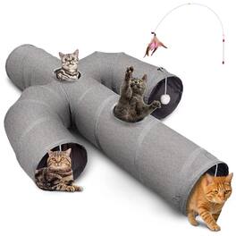 Ownpets - Cat Tunnel Cactus-Shaped - Gray