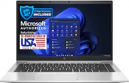 HP - Refurbished Excellent - EliteBook 845 G8 14" Refurbished Laptop - AMD Ryzen 5 Pro 5650U with 32GB Memory - AMD Radeon Graphics - 512GB SSD - Silver