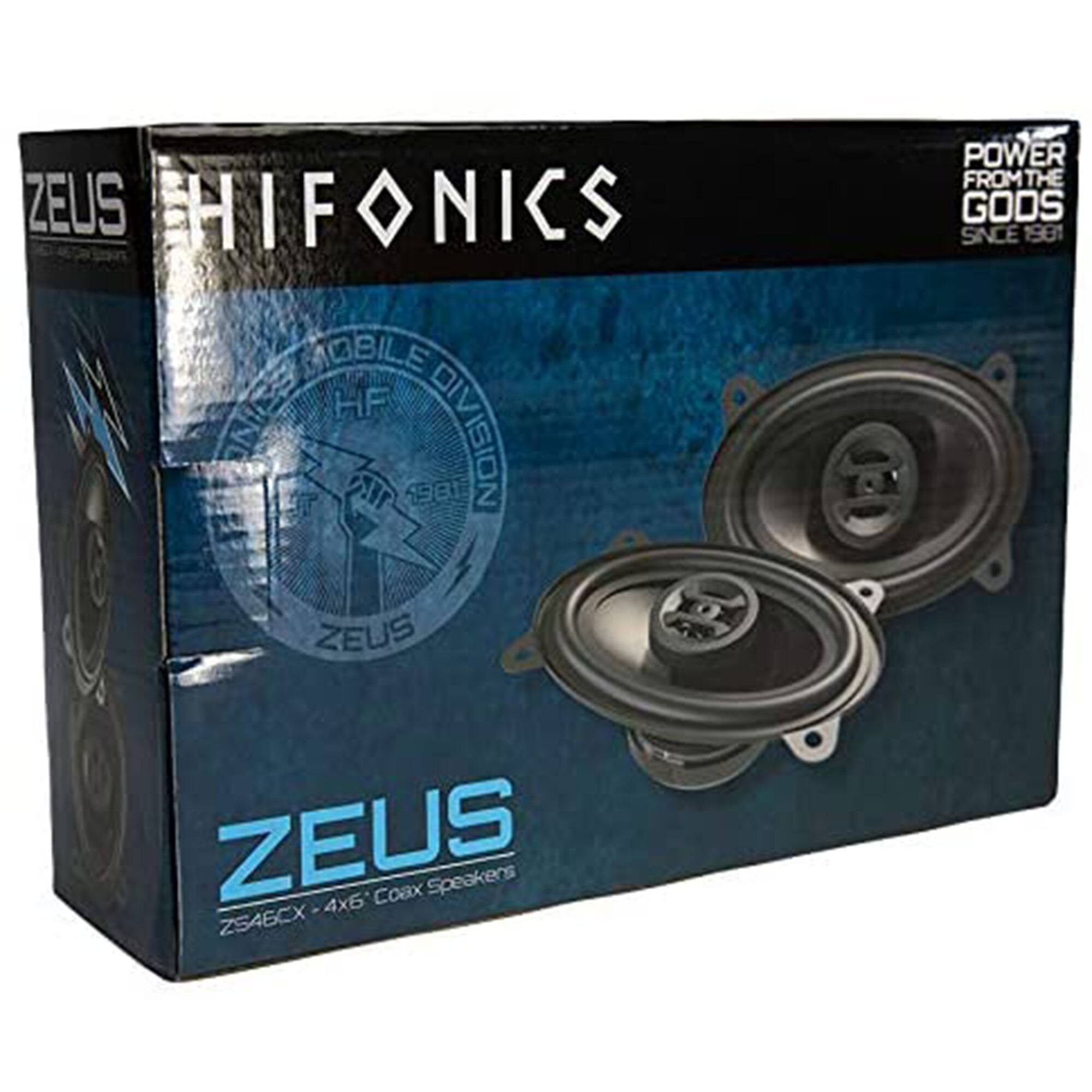 ZEUS HIFONICS  
MOBILE HF DIVISION  
POWER FROM THE GODS SINCE 1981  
ZEUS  
ZS46CX - 4x6" Coax Speakers