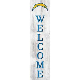 Fan Creations - Los Angeles Chargers 48'' Welcome Leaner - Multicolor