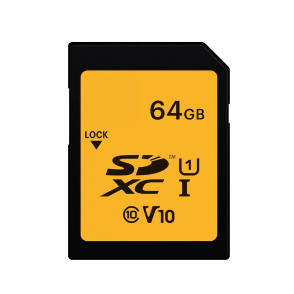 LOCK  
64GB  
SDXC™ U1 I  
V10