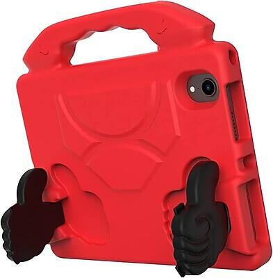 Alt View 5. SaharaCase - iPad mini A17 Pro & 6th Generation 2021 Protection Bundle, KidProof Case with Tempered Glass Screen - Red.