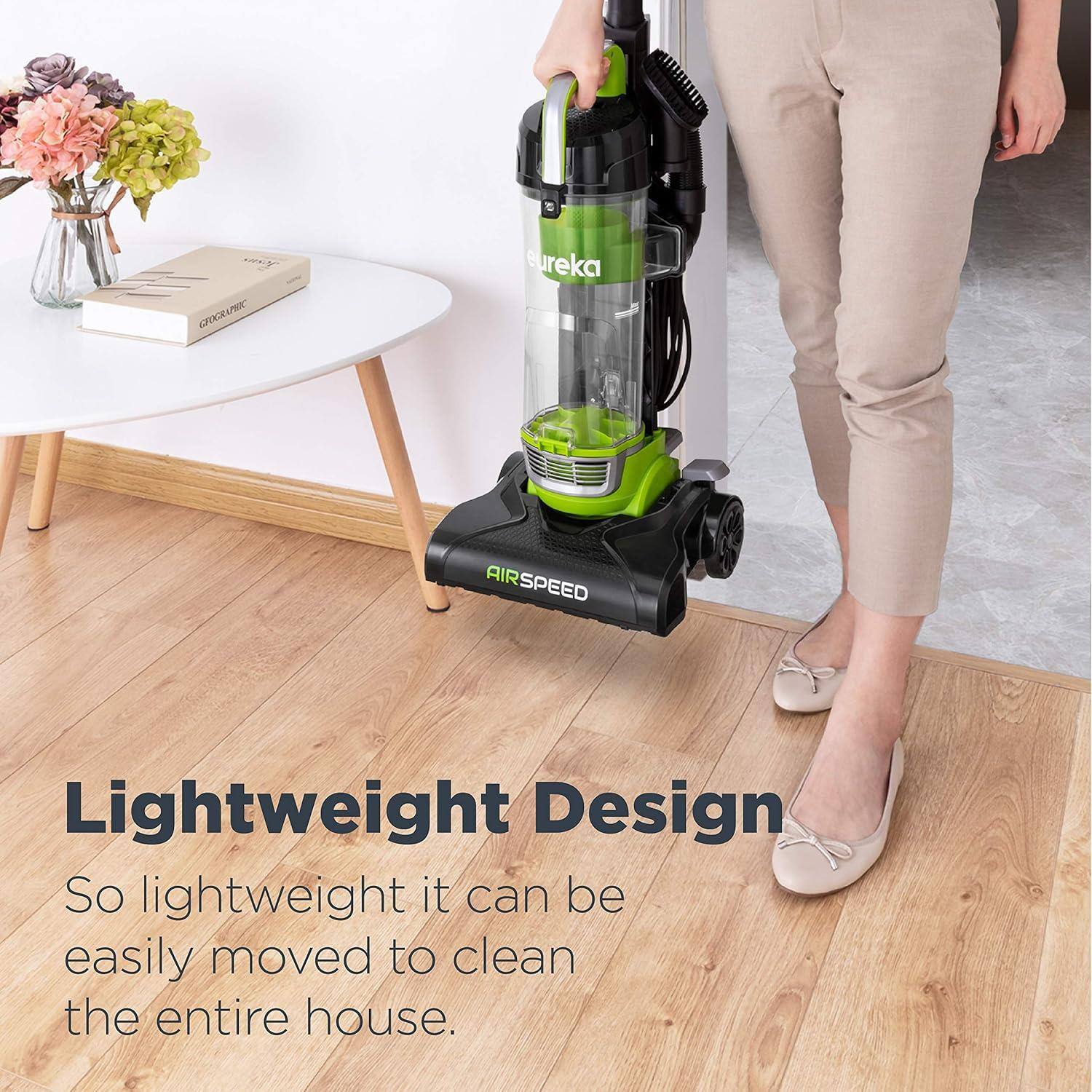 Lightweight Design  
So lightweight it can be easily moved to clean the entire house.