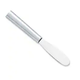 Rada - Cutlery 3.375-Inch Party Spreader Stainless Steel Serrated Blade, Aluminum Handle - Silver
