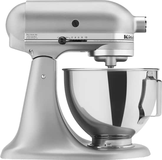 kitchenaid stand mixer KitchenAid - KSM85PBSM Tilt-Head Stand Mixer - Silver Metallic - Front_Zoom