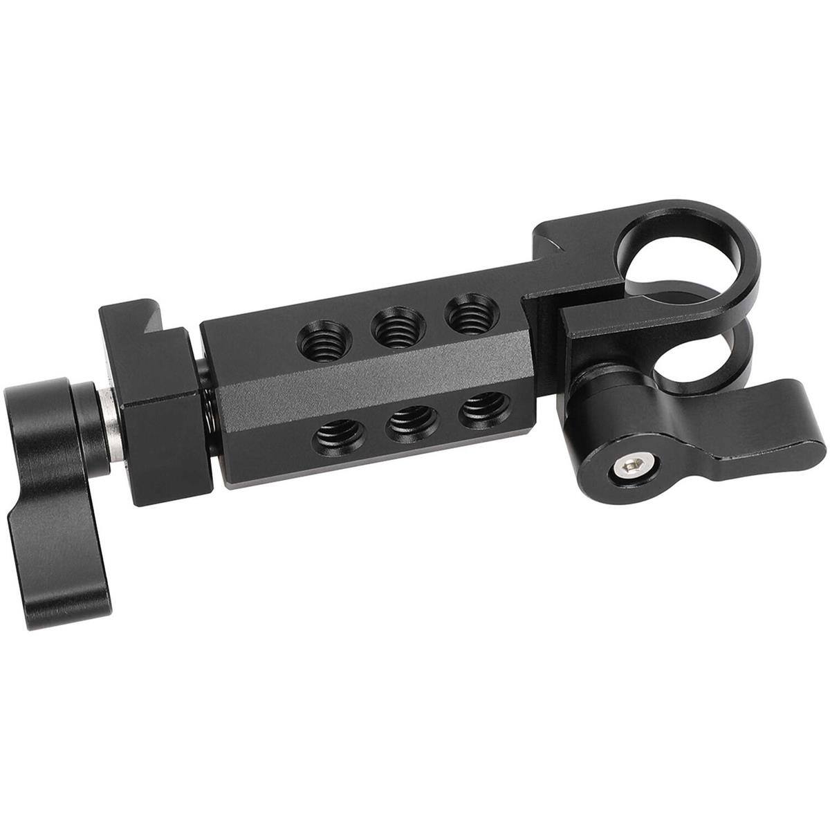 Alt View 3. CAMVATE - CAMVATE 15mm Rod Holder to Manfrotto-Type Clamp Mount, Black.
