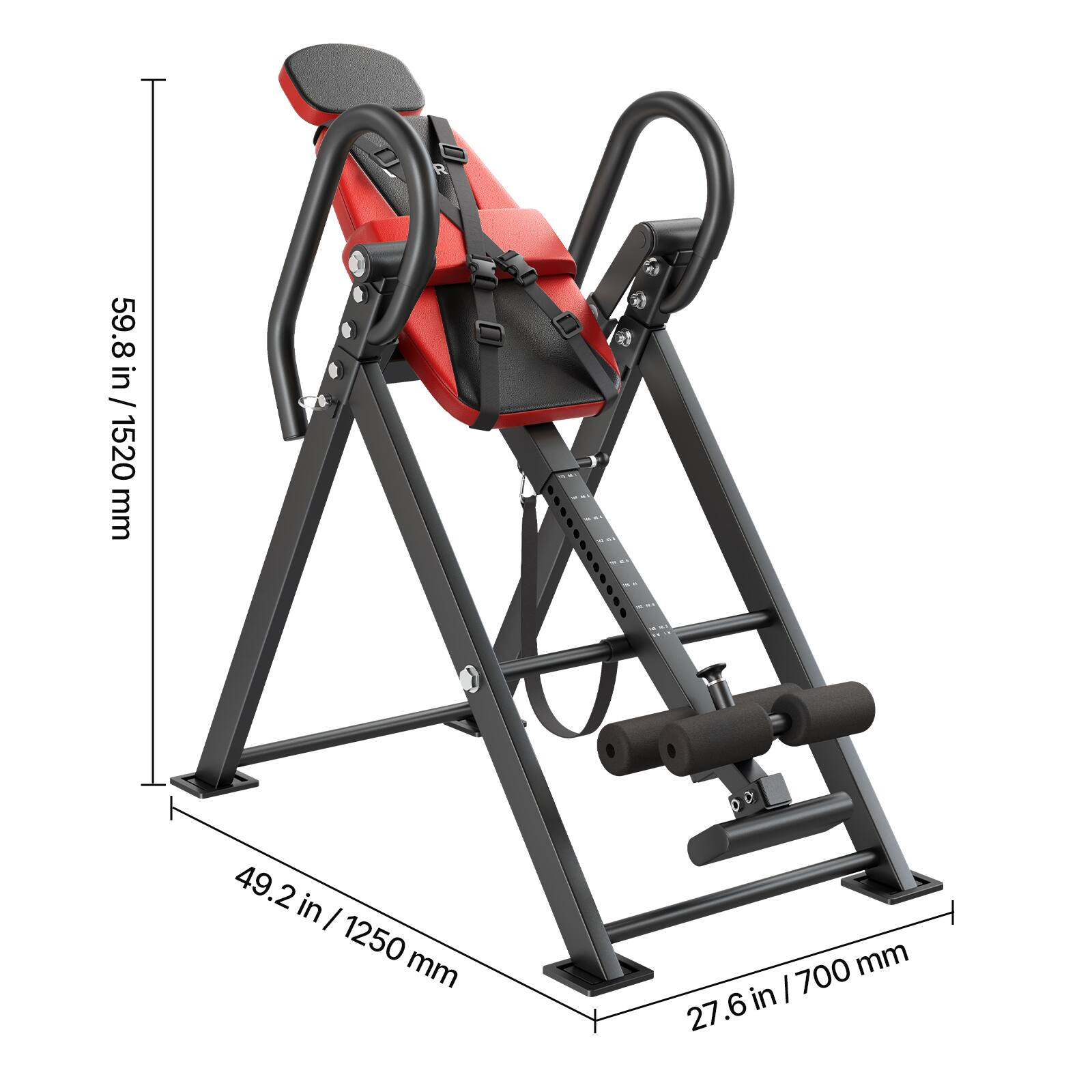 59.8 in / 1520 mm  
49.2 in / 1250 mm  
27.6 in / 700 mm