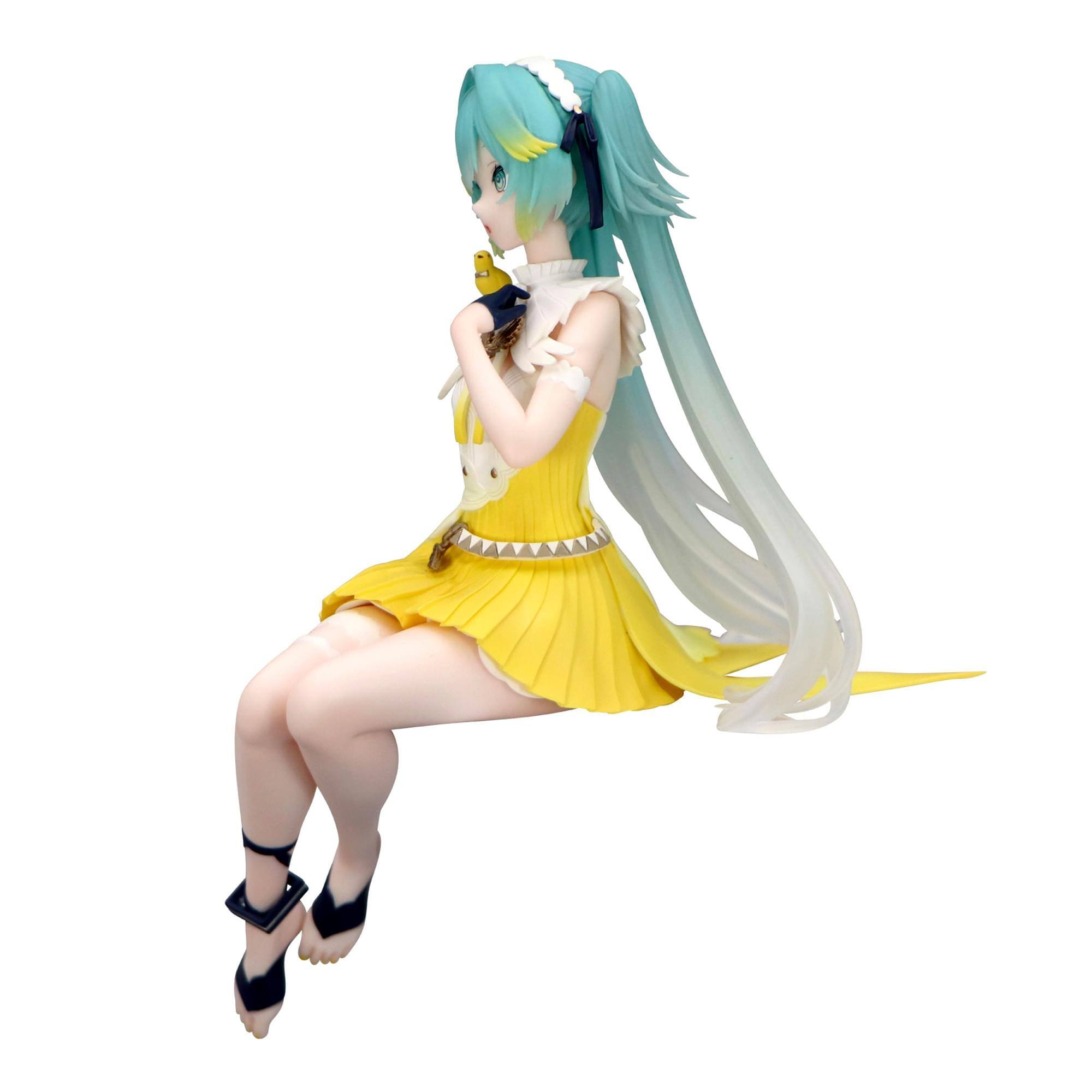 Alt View 10. Little Buddy - Hatsune Miku FuRyu 5.5-Inch Noodle Stopper Figure | Canary Bird - Yellow.