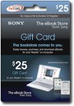 Front Standard. Sony - $25 eBook Gift Card.