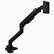 Alt View 3. Arozzi - Arozzi Alzare Neo Pro Gas Spring Heavy Duty Single Monitor Arm – Supports Large & Ultra-Wide Screens – Black - Black.