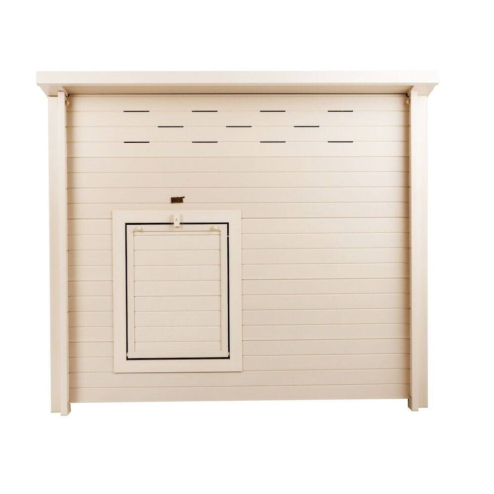 Alt View 1. New Age Pet - ECOFLEX Jumbo Fontana Chicken Barn in Tan - Maple.
