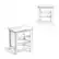 Alt View 16. Simpli Home - Night Stand, Bedside table - White.