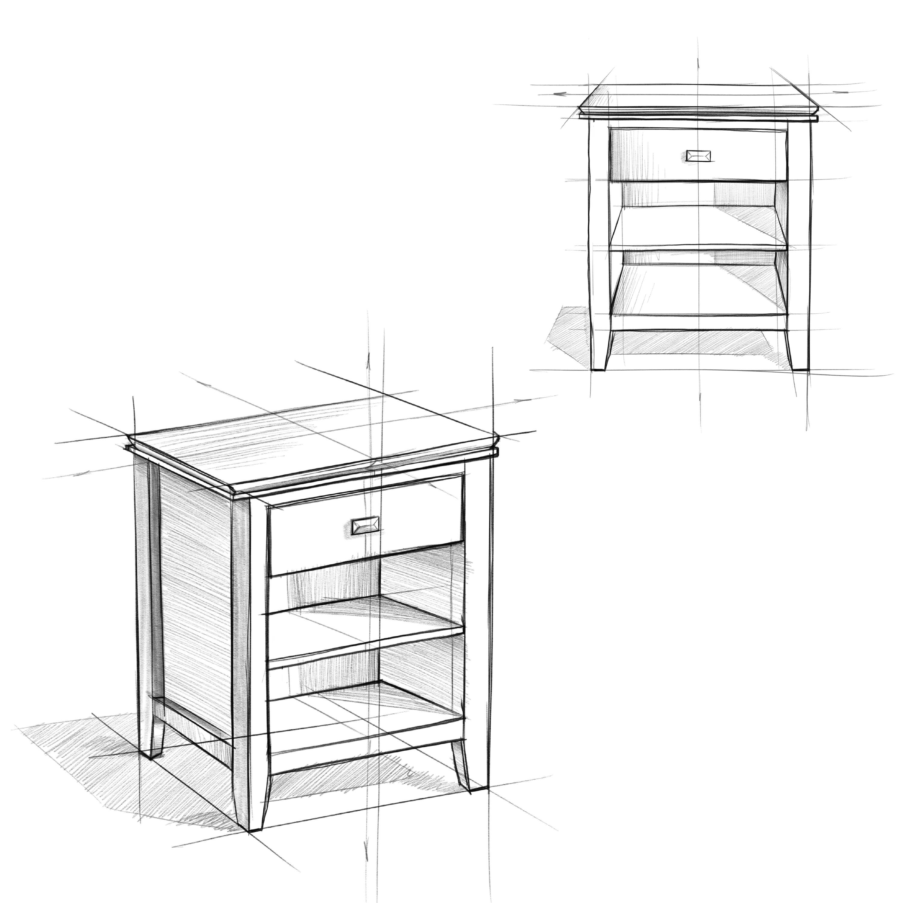 Alt View 16. Simpli Home - Night Stand, Bedside table - White.