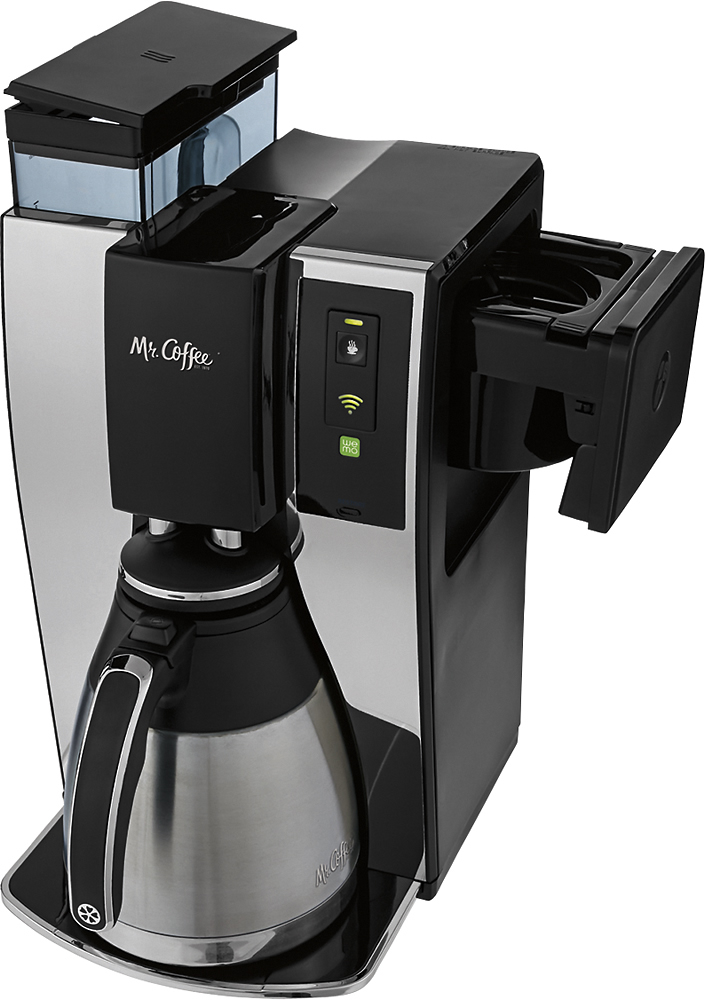Best Buy: Mr. Coffee 10-Cup WeMo Enabled Smart Coffeemaker  Black/Stainless-Steel BVMC-PSTX91WE