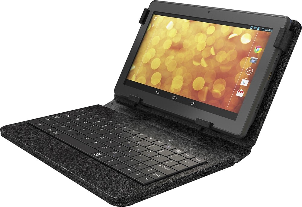 Front. Hipstreet - 10" – 16GB - with Keyboard - Black.