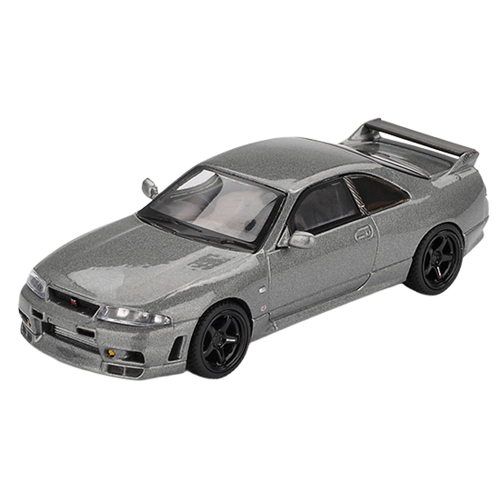 Alt View 3. True Scale Miniatures - Nissan Skyline GT-R (NISMO BCNR33 CRS Version) RHD Dark Metal Gray Metallic Limited Edition 1/64 Model Car by Mini GT.