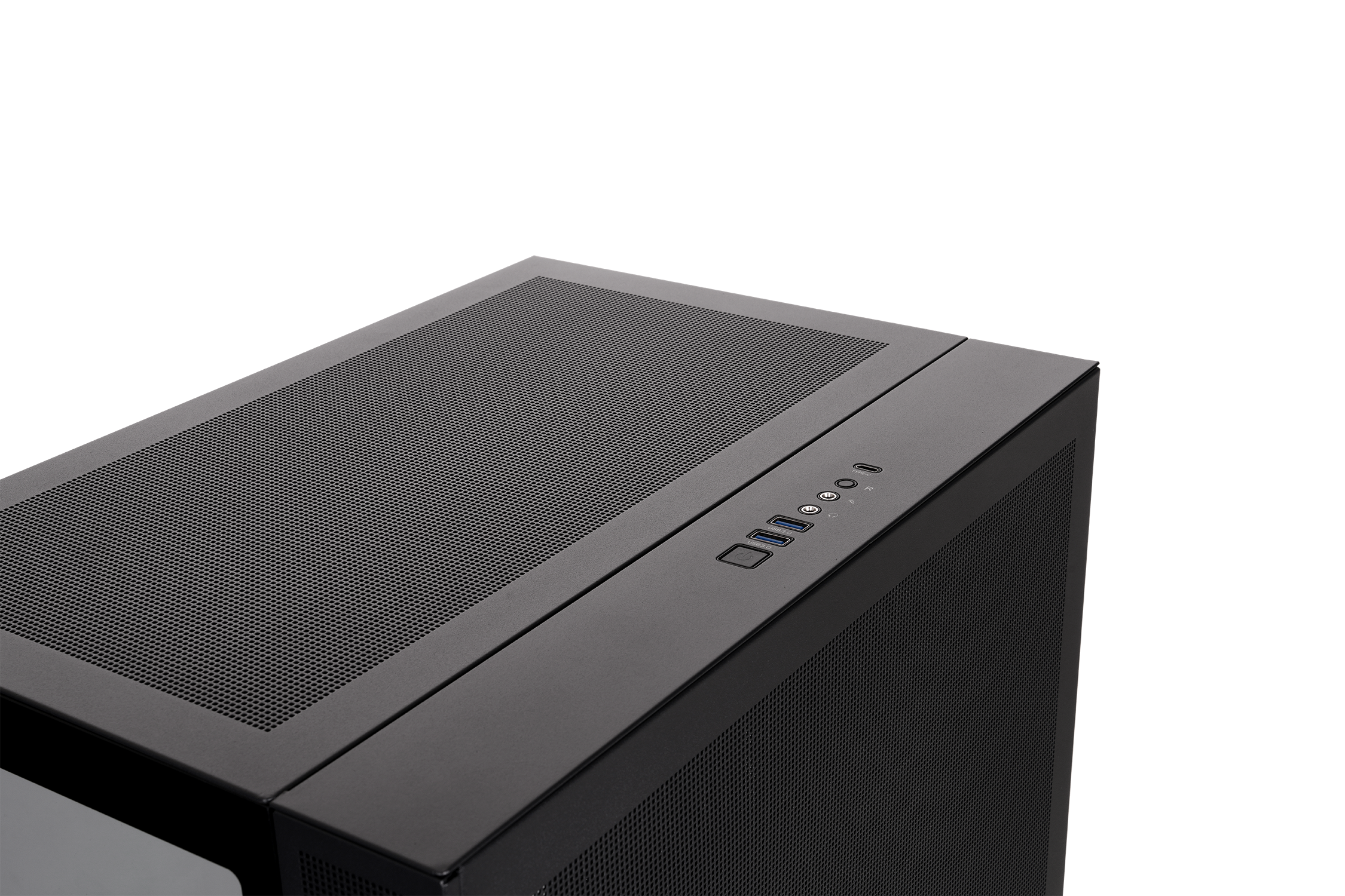 Alt View 4. Thermaltake - CAPO X, Dual System Chassis, mATX/mITX, Curved TG - Black.