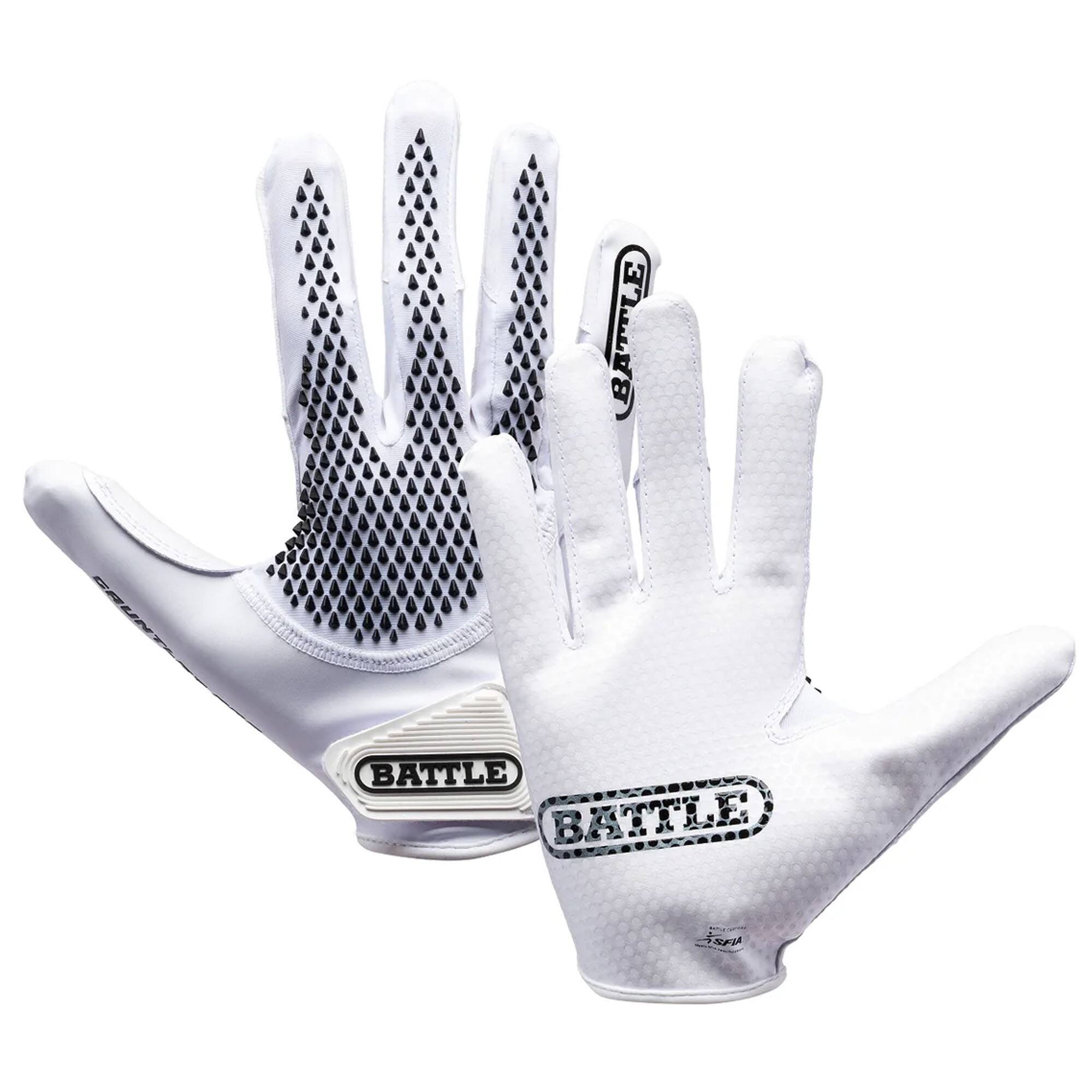 Battle Sports - Adult Gauntlet Pro Receiver Football Glove - Xlarge - White/Black price history on PriceWatchPro