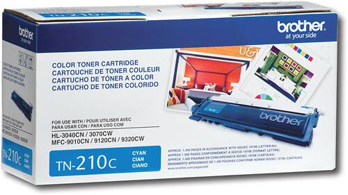 Alt View 1. Brother - TN-210C Toner Cartridge - Cyan.