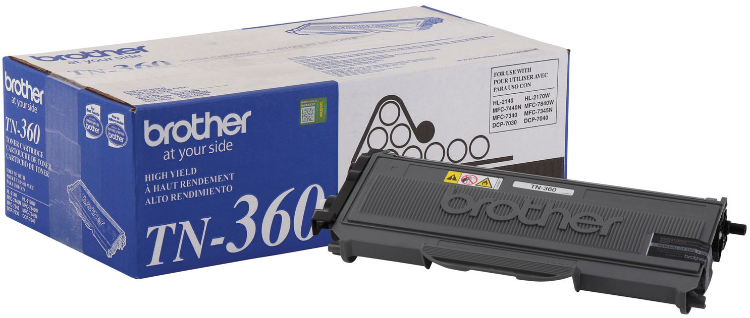 Basics Remanufactured High-Yield Toner Cartridge Replacement for Brother TN360 Black 