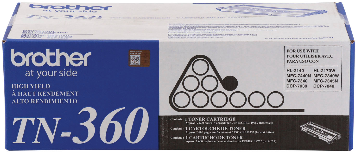 Black for sale online Brother TN-360 High Yield Toner Cartridge 