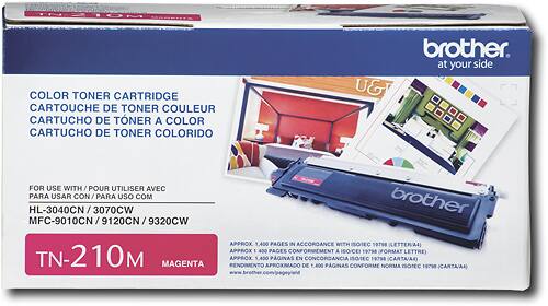 Alt View 1. Brother - TN-210M Toner Cartridge - Magenta.